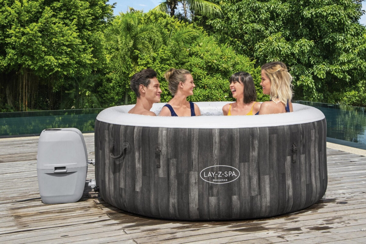 Burbuļvanna ar filtru Whirlpool Bestway Lay-Z-Spa Bahamas, 180x66 cm cena un informācija | Baseini | 220.lv