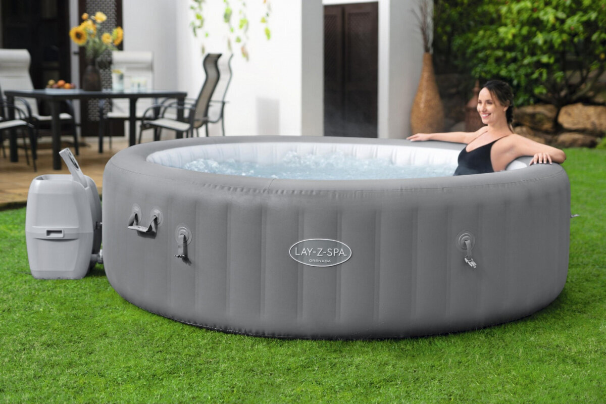 Burbuļvanna ar filtru Bestway Lay-Z-Spa Grenada, 236x71 cm цена и информация | Baseini | 220.lv