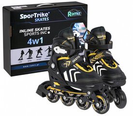 Skrituļslidas Sport Trike 4in1, 39-43, dzeltens cena un informācija | Skrituļslidas | 220.lv