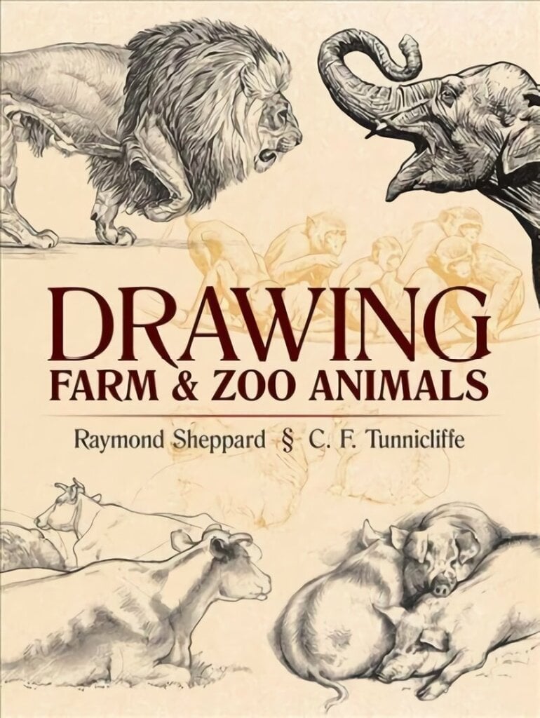 Drawing Farm and Zoo Animals цена и информация | Mākslas grāmatas | 220.lv