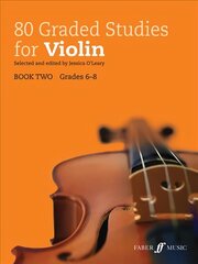 80 Graded Studies for Violin, Book 2 cena un informācija | Mākslas grāmatas | 220.lv