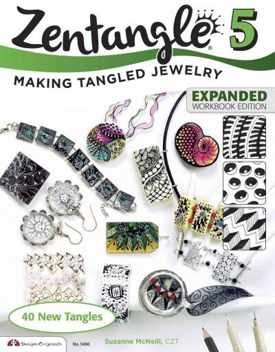 Zentangle 5, Expanded Workbook Edition: Making Tangled Jewelry Enlarged edition, 5, Workbook cena un informācija | Mākslas grāmatas | 220.lv