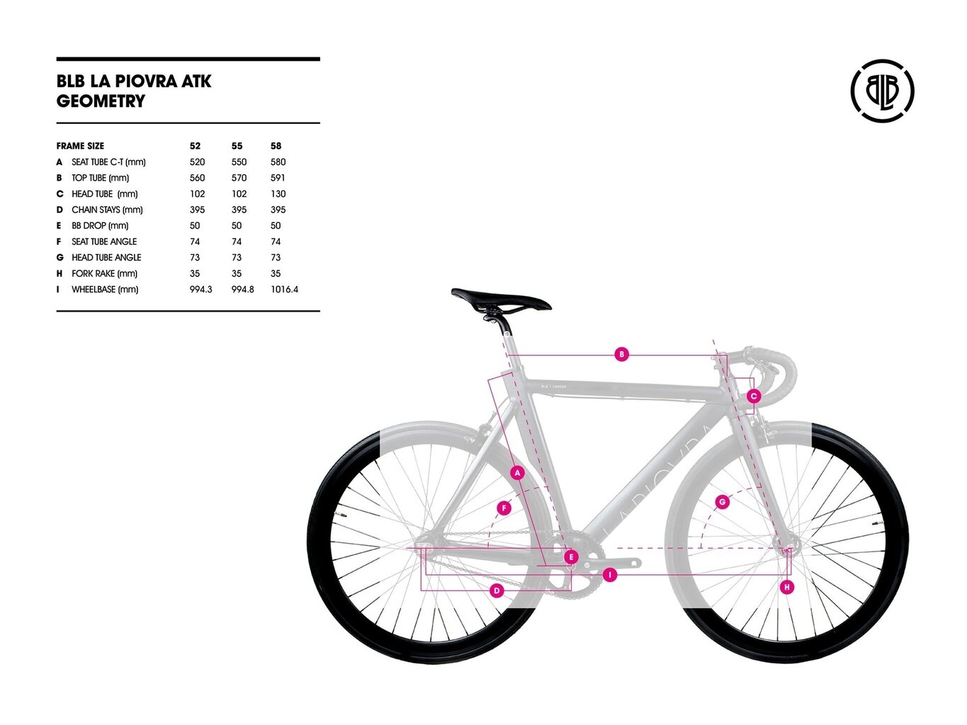 Fixie velosipēds BLB La Piovra ATK - XL cena un informācija | Velosipēdi | 220.lv