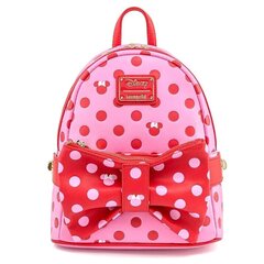 Mugursoma Disney Minnie Loungefly, rozā zirņi, 31 cm cena un informācija | Sporta somas un mugursomas | 220.lv