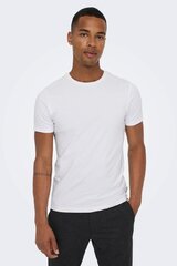 T-krekls ONLY & SONS 22021181WHITE-M цена и информация | Мужские футболки | 220.lv