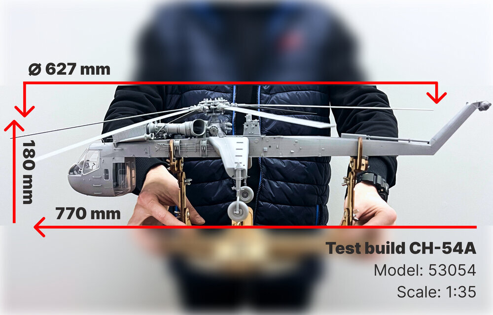 Līmējošais modelis ICM 53054 US Heavy Helicopter Sikorsky CH-54A Tarhe 1/35 cena un informācija | Līmējamie modeļi | 220.lv