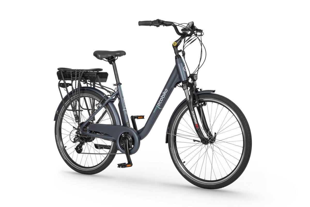 Elektriskais velosipēds Ecobike Traffic 17,5 Ah LG, zils cena un informācija | Elektrovelosipēdi | 220.lv