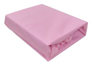Ūdensnecaurlaidīgs trikotāžas Jersey audums palags uz gumijas, rozā 90x200 cm cena un informācija | Palagi | 220.lv