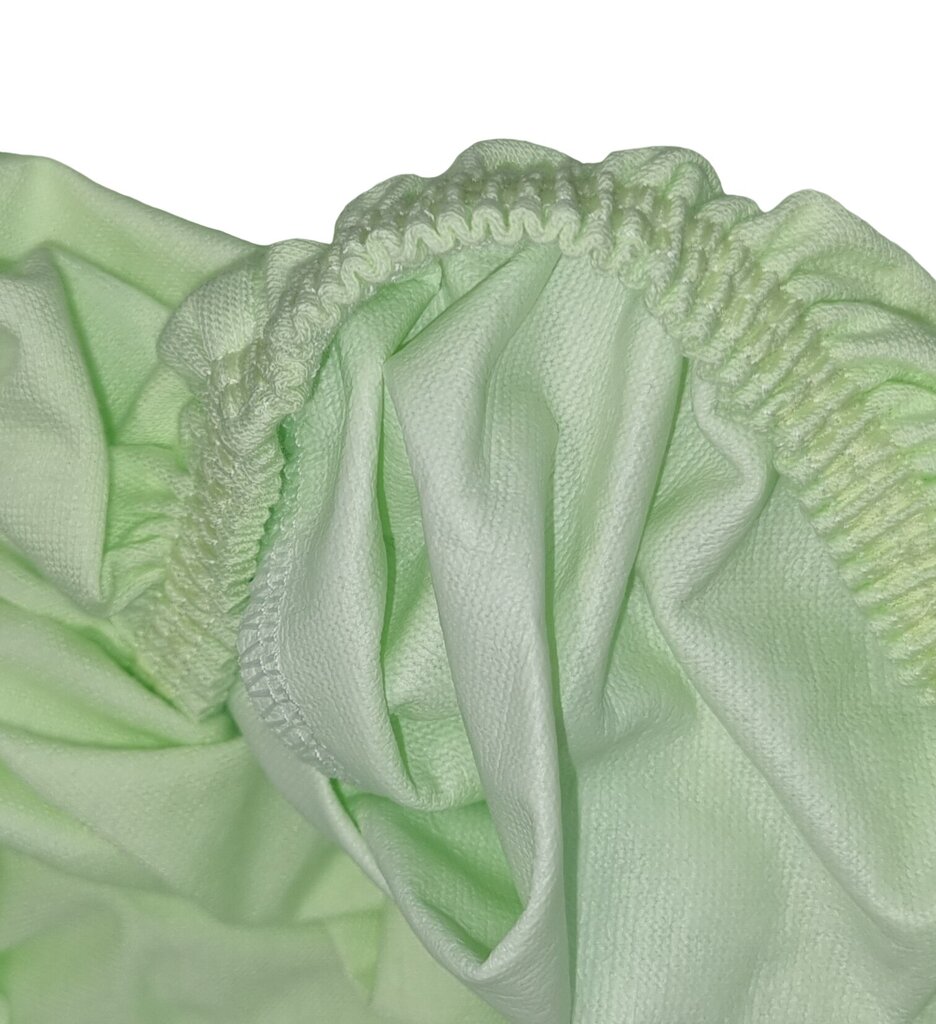 Ūdensnecaurlaidīgs trikotāžas Jersey audums palags uz gumijas, zaļš 60x120 cm cena un informācija | Palagi | 220.lv