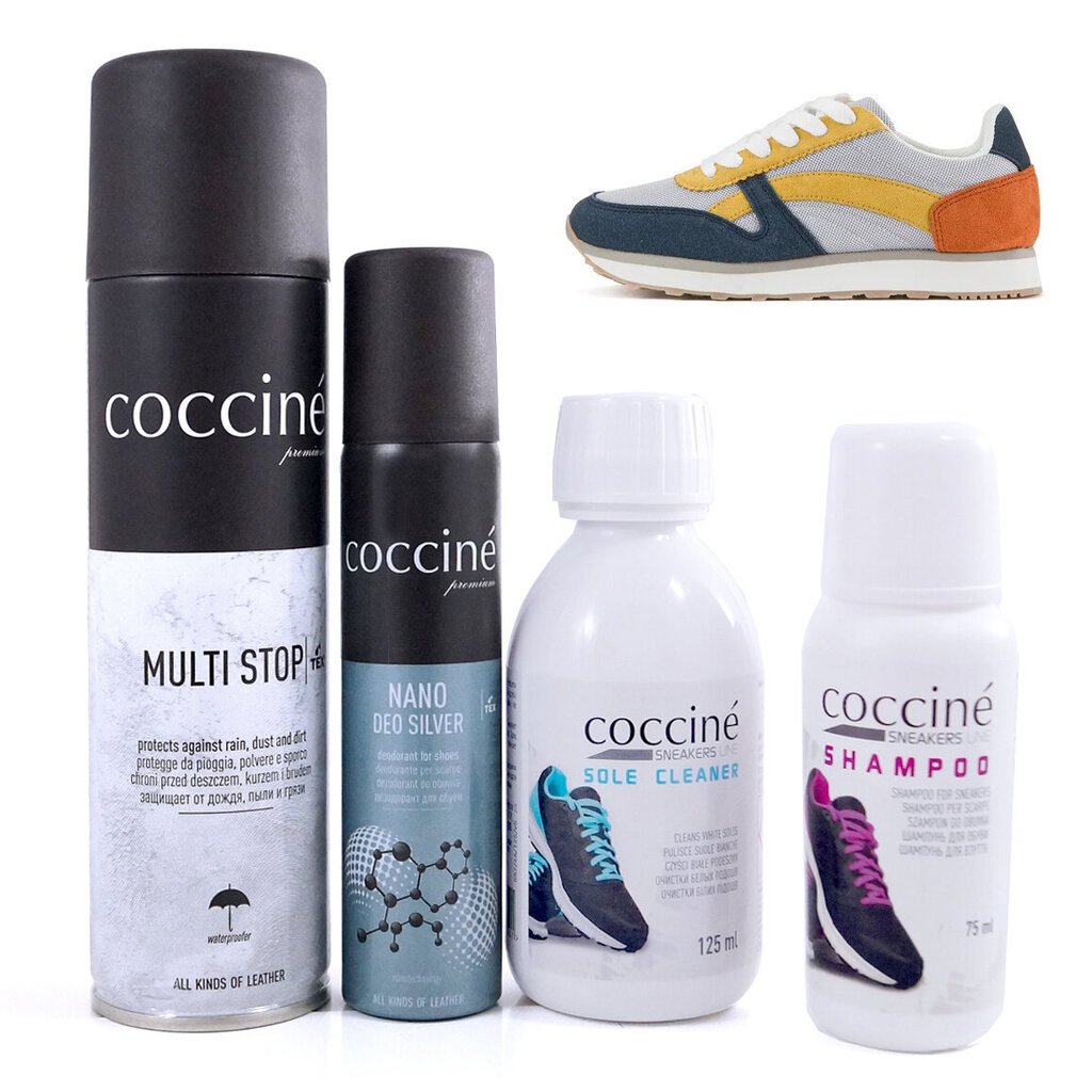 Apavu kopšanas komplekts apavu (āda/tekstils) Coccine® cena un informācija | Līdzekļi apģērbu un apavu kopšanai | 220.lv