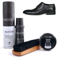 Apavu kopšanas komplekts īstajai ādai (apavu krāsa melna) Coccine® cena un informācija | Līdzekļi apģērbu un apavu kopšanai | 220.lv