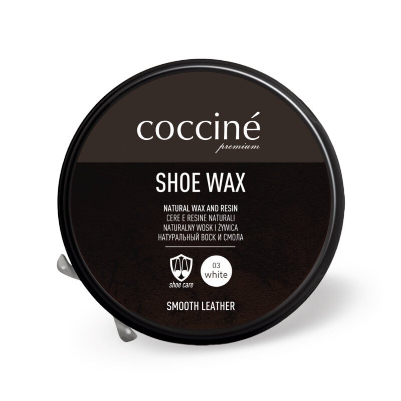 Ādas apavu kopšanas vasks (balts) - Coccine® shoe wax cena un informācija | Līdzekļi apģērbu un apavu kopšanai | 220.lv