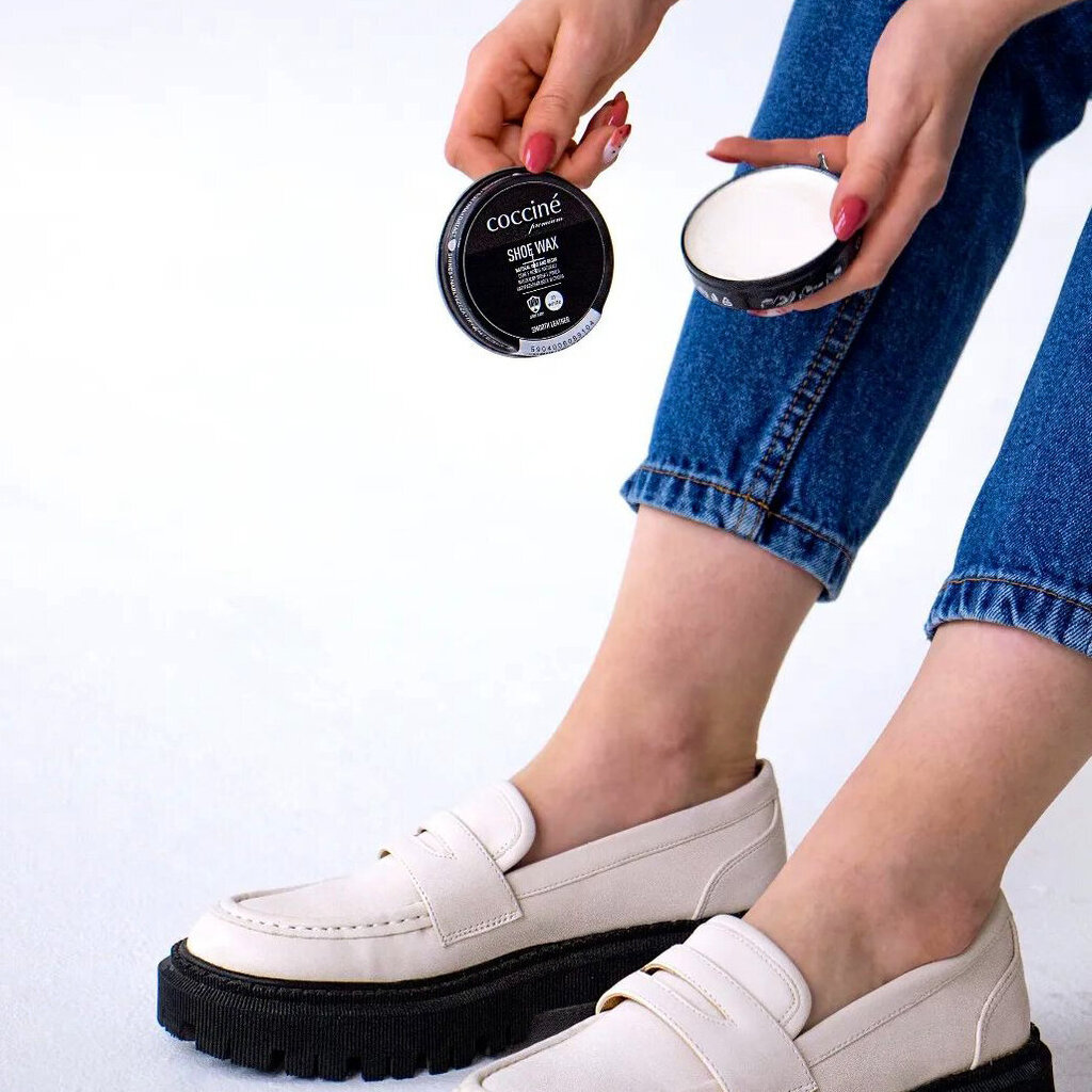 Ādas apavu kopšanas vasks (balts) - Coccine® shoe wax цена и информация | Līdzekļi apģērbu un apavu kopšanai | 220.lv