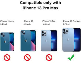 Komplekts Apple iPhone 13 Pro Max - vāciņš Crystal Clear Hard Case ( Glass ) un aizsargstikls pilnam ekrānam 5D cena un informācija | Telefonu vāciņi, maciņi | 220.lv