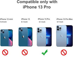Komplekts Apple iPhone 13 Pro - vāciņš Crystal Clear Hard Case ( Glass ) un aizsargstikls pilnam ekrānam 5D cena un informācija | Telefonu vāciņi, maciņi | 220.lv