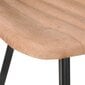 vidaXL bāra krēsli, 4 gab., brūna dabīgā āda cena un informācija | Virtuves un ēdamistabas krēsli | 220.lv