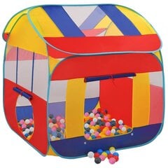 vidaXL rotaļu telts ar 550 bumbiņām, 123x120x126 cm цена и информация | Детские игровые домики | 220.lv