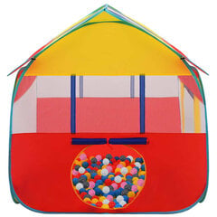 vidaXL rotaļu telts ar 550 bumbiņām, 123x120x126 cm cena un informācija | Bērnu rotaļu laukumi, mājiņas | 220.lv