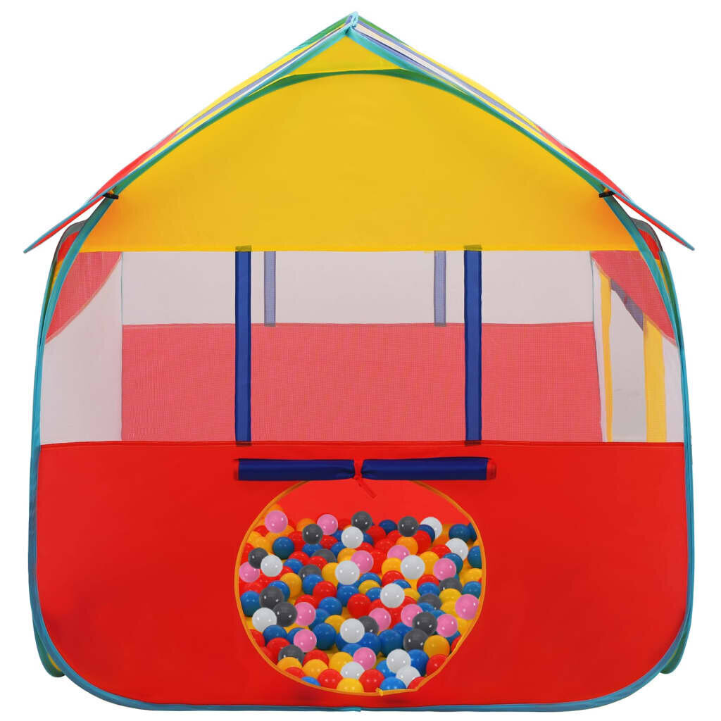 vidaXL rotaļu telts ar 550 bumbiņām, 123x120x126 cm цена и информация | Bērnu rotaļu laukumi, mājiņas | 220.lv