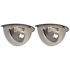 vidaXL satiksmes spoguļi, 2 gab., sfēriska kupolveida, Ø30 cm, akrils cena un informācija | Auto piederumi | 220.lv