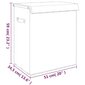 vidaXL veļas kaste, salokāma, pelēka, 51x34,5x59 cm, lina imitācija cena un informācija | Vannas istabas aksesuāri | 220.lv