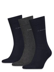 Носки Calvin Klein Navy Dark Grey 3 Pck 545657238 цена и информация | Мужские носки | 220.lv