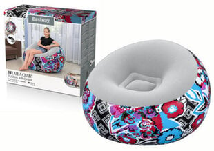 Piepūšamais krēsls Bestway Inflate-A-Chair Floral Street Art, 112 x 112 x 66cm cena un informācija | Piepūšamie matrači un mēbeles | 220.lv