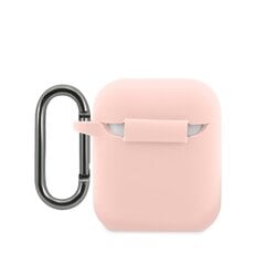 Lacoste Liquid Silicone Glossy Printing Logo Case for Airpods 1/2 Pink цена и информация | Аксессуары для наушников | 220.lv