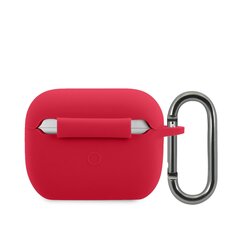 Lacoste Liquid Silicone Glossy Printing Logo Case for Airpods Pro Red cena un informācija | Austiņu piederumi | 220.lv