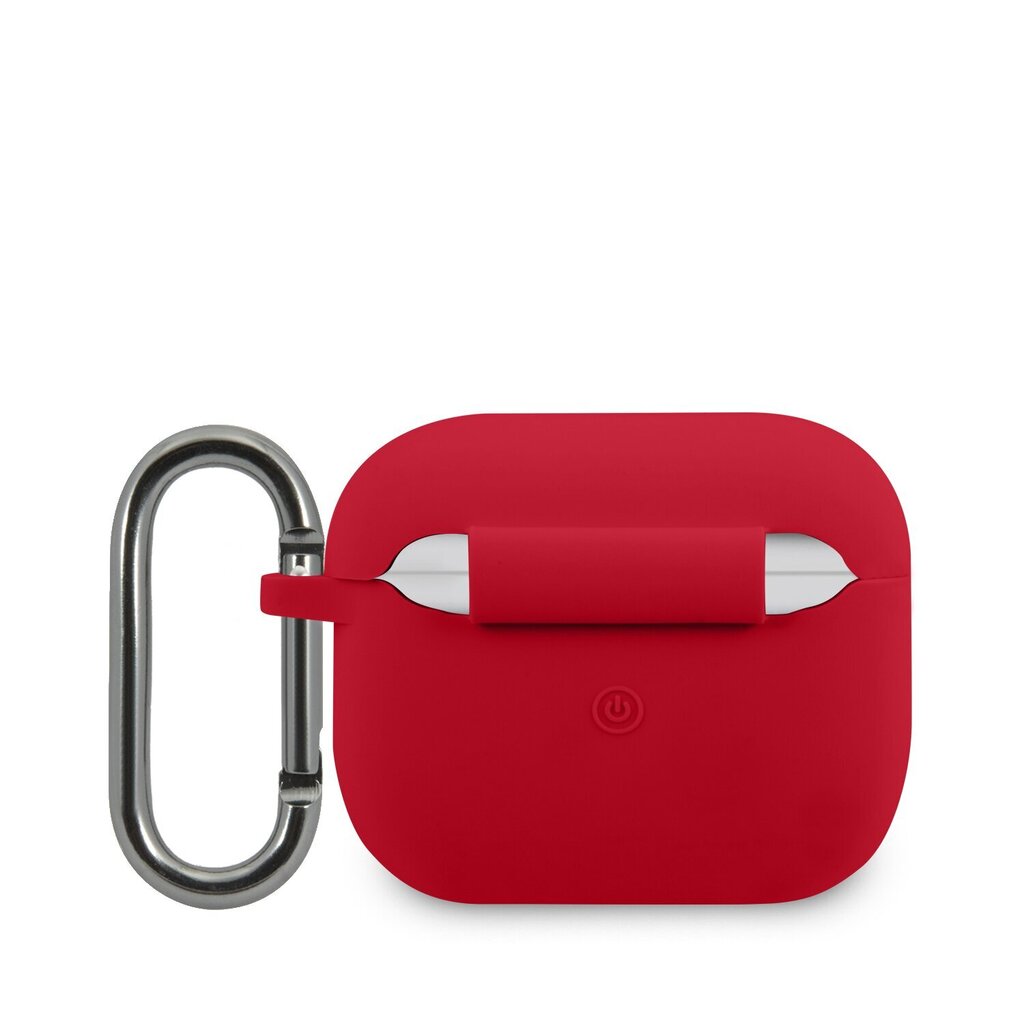 Lacoste Liquid Silicone Glossy Printing Logo Case for Airpods 3 Red цена и информация | Austiņas | 220.lv