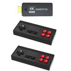 Riff GH-88 Extreme Mini TV 4K Hdmi Stick Retro Spēļu Konsole 8bit Platforma 800 Spēles bezvadu pultis Melna cena un informācija | Spēļu konsoles | 220.lv