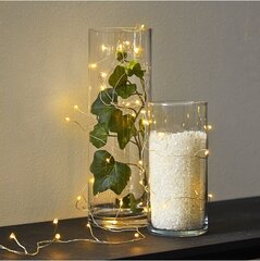 LAMPIŅU VIRTENE SUDRABA 100 LED 2,1W 600CM DEW DROP 456-10-2 cena un informācija | Ziemassvētku lampiņas, LED virtenes | 220.lv