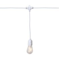 Lampiņu virtene balta 10 LED 1,8W 360x30cm String light 476-95 cena un informācija | Svētku dekorācijas | 220.lv