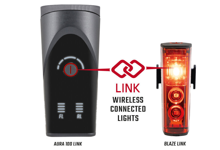 Apgaismojuma komplekts Sigma Aura 100 + Blaze Link USB cena un informācija | Velo lukturi un atstarotāji | 220.lv