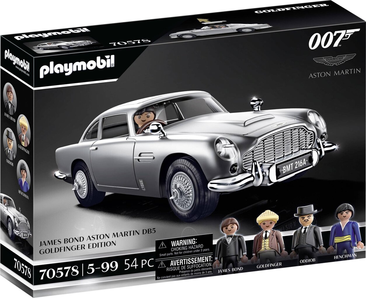 70578 PLAYMOBIL® 007 Aston Martin cena un informācija | Konstruktori | 220.lv