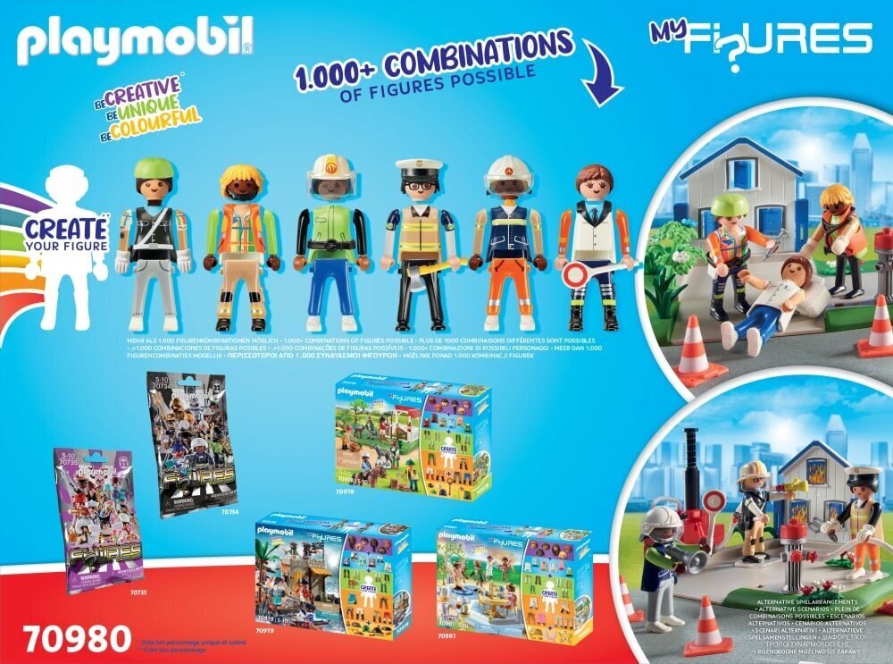 70980 PLAYMOBIL® My Figures, Glābšanas misija cena un informācija | Konstruktori | 220.lv