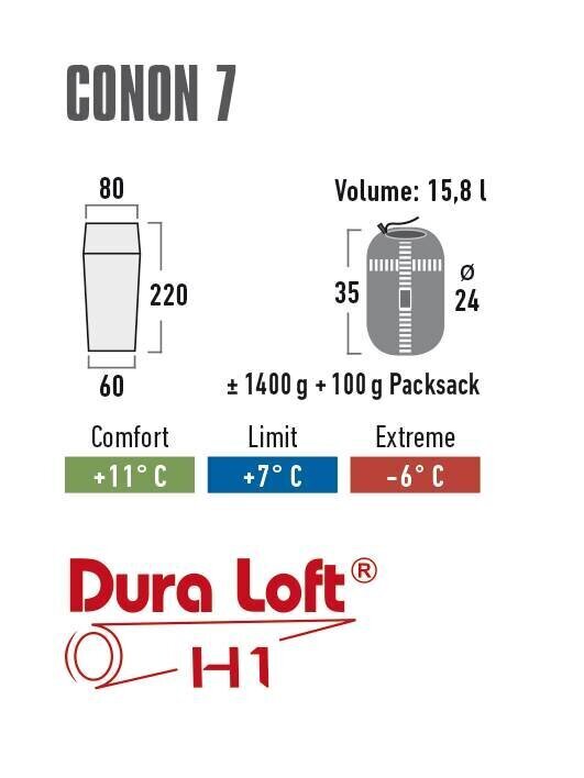 Guļammaiss High Peak Conon 7 cena un informācija | Guļammaisi | 220.lv