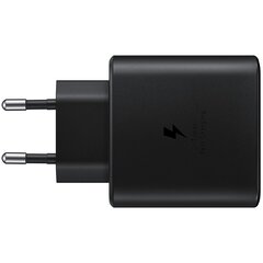 Samsung EP-TA845EBE Super Fast Charge PD 45W зарядное устройство цена и информация | Зарядные устройства для телефонов | 220.lv