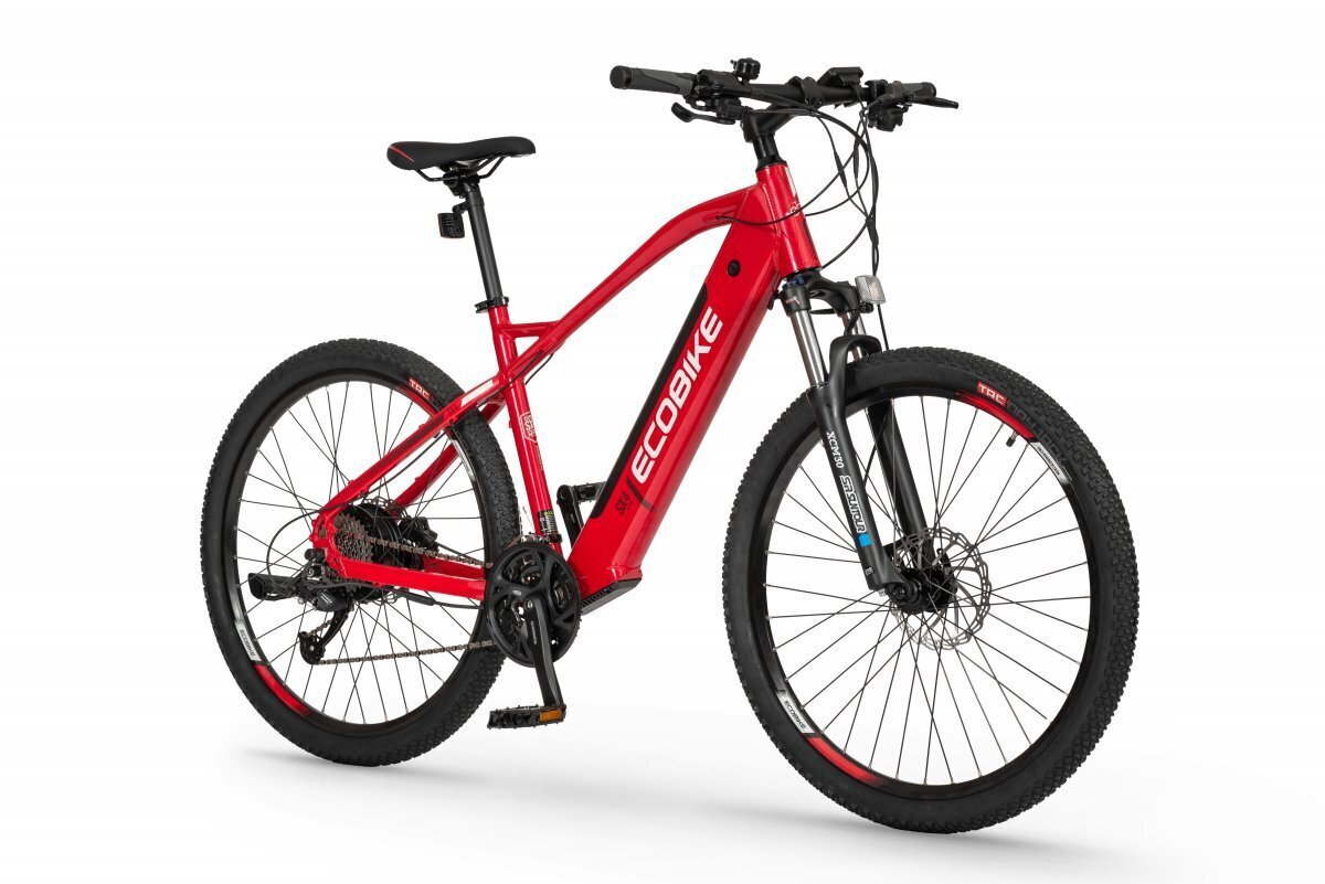 Elektriskais velosipēds Ecobike SX4 17,5 Ah LG, sarkans cena un informācija | Elektrovelosipēdi | 220.lv