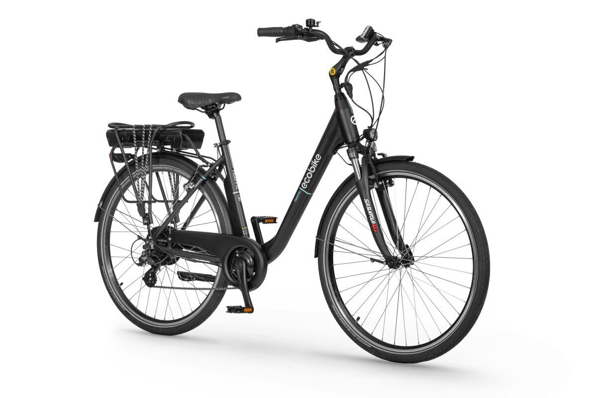 Elektriskais velosipēds Ecobike Traffic 14.5 Ah Greenway, melns цена и информация | Elektrovelosipēdi | 220.lv