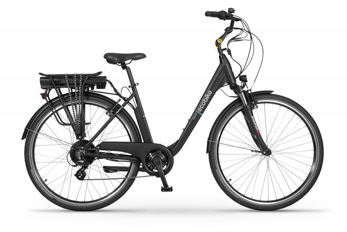 Elektriskais velosipēds Ecobike Traffic 14.5 Ah Greenway, melns цена и информация | Elektrovelosipēdi | 220.lv