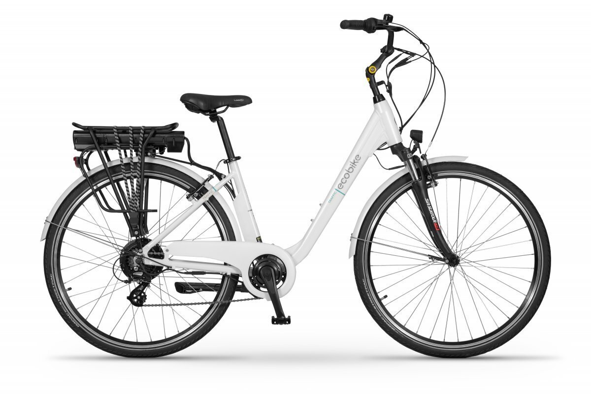 Elektriskais velosipēds Ecobike Traffic 17,5 Ah LG, balts cena un informācija | Elektrovelosipēdi | 220.lv