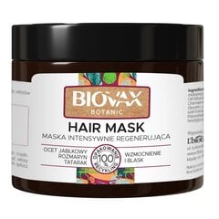 Интенсивно восстанавливающая маска для волос с яблочным уксусом L’biotica Biovax Botanic Hair Mask, 250 мл цена и информация | Средства для укрепления волос | 220.lv