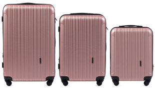 Neliels koferis Wings 2011 izmērs S gaiši rozā (rose gold) cena un informācija | Koferi, ceļojumu somas | 220.lv