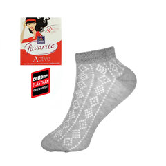 Женские короткие носки Favorite 22193 серые цена и информация | Женские носки | 220.lv