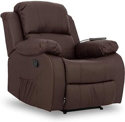 Вибромассажное кресло ZZ Don Descanso Trevi Brown Relax, 88x89x99 см., коричневое цена и информация | Кресла в гостиную | 220.lv
