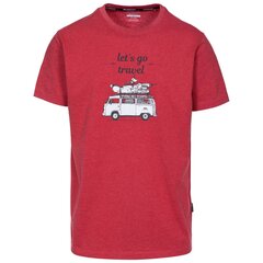 T-krekls vīriešiem Trespass Motorway Casual T-Shirt MATOTSO10022-RML, sarkanā krāsā cena un informācija | Vīriešu T-krekli | 220.lv