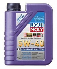 Hidrokrekinga sintēzes motoreļļa Liqui Moly High Tech 5W-40, 20l cena un informācija | Motoreļļas | 220.lv