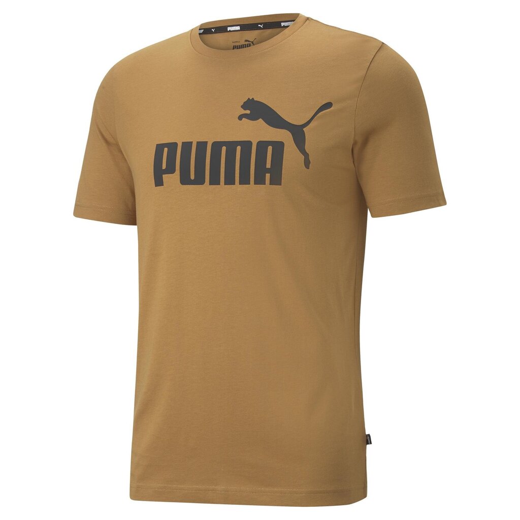 Puma T-Krekli Ess Logo Tee Brown 586667 96 cena un informācija | Vīriešu T-krekli | 220.lv