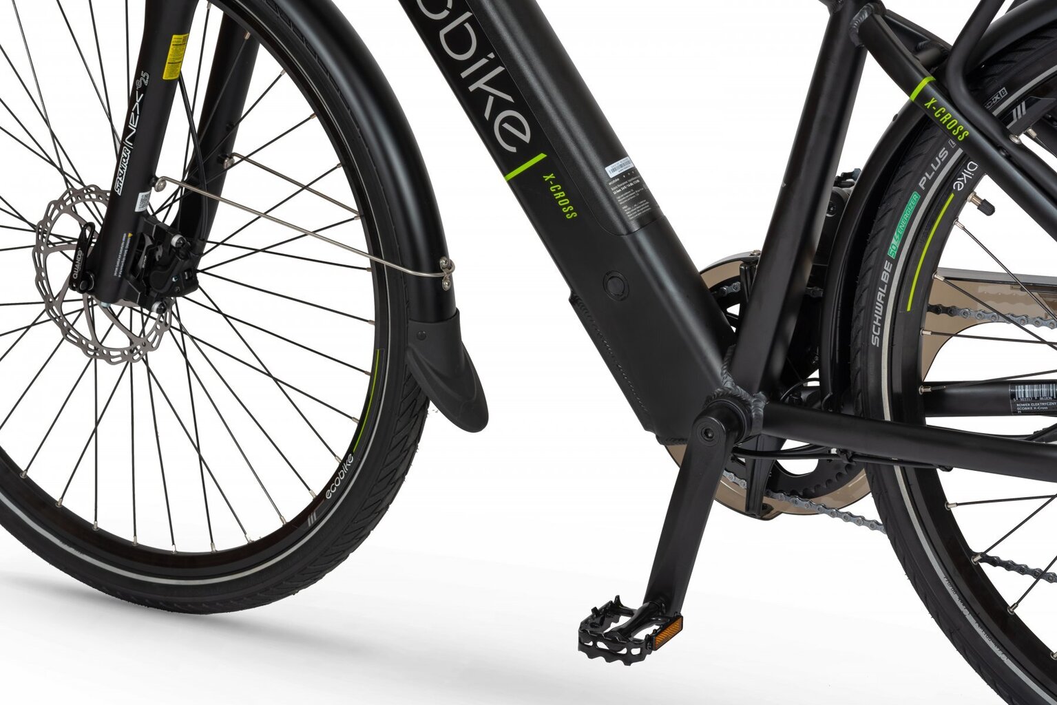 Elektriskais velosipēds Ecobike X-Cross M 17,5 Ah LG, melns cena un informācija | Elektrovelosipēdi | 220.lv